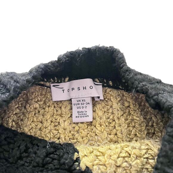 TOPSHOP Chunky Abstract Sweater - Picture 4 of 9